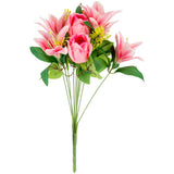 Tiger Lily Rose Bouquet Pink