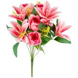 Tiger Lily Rose Bouquet Pink