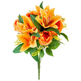 Tiger Lily Rose Bouquet Orange