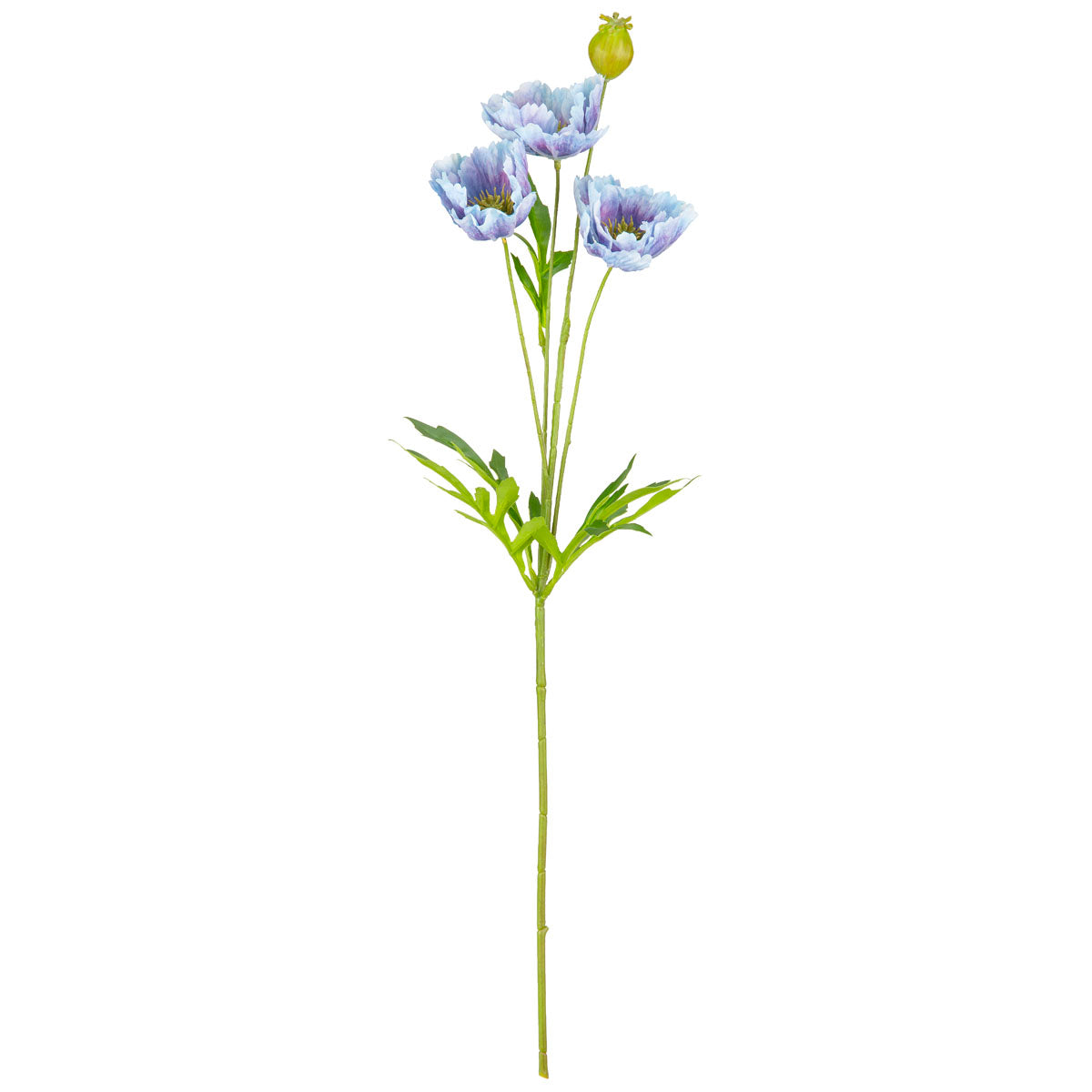 Small Poppy Spray Light Blue/Purple