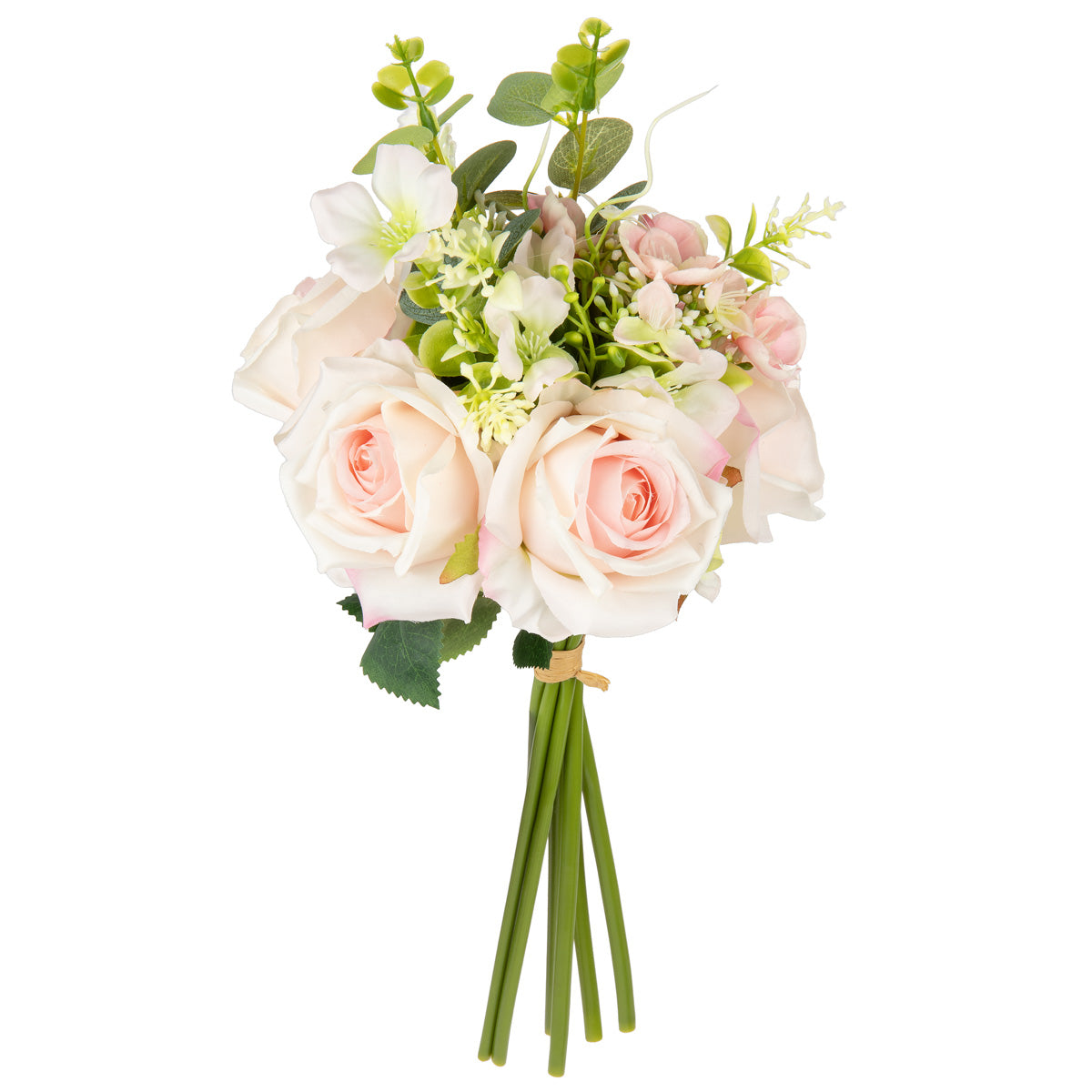 Hand Tied Rose Bunch Light Pink image 1