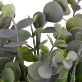Plastic Eucalyptus Bush Small Green/Lavender image 2