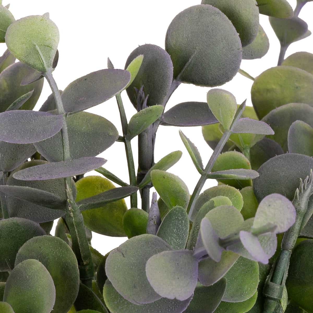 Plastic Eucalyptus Bush Small Green/Lavender image 2