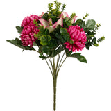 Chrysanth, Lily and Eucalyptus 33cm Bush Fuchsia image 0