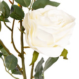 Large Charlotte Rose Spray x 3 White image 2