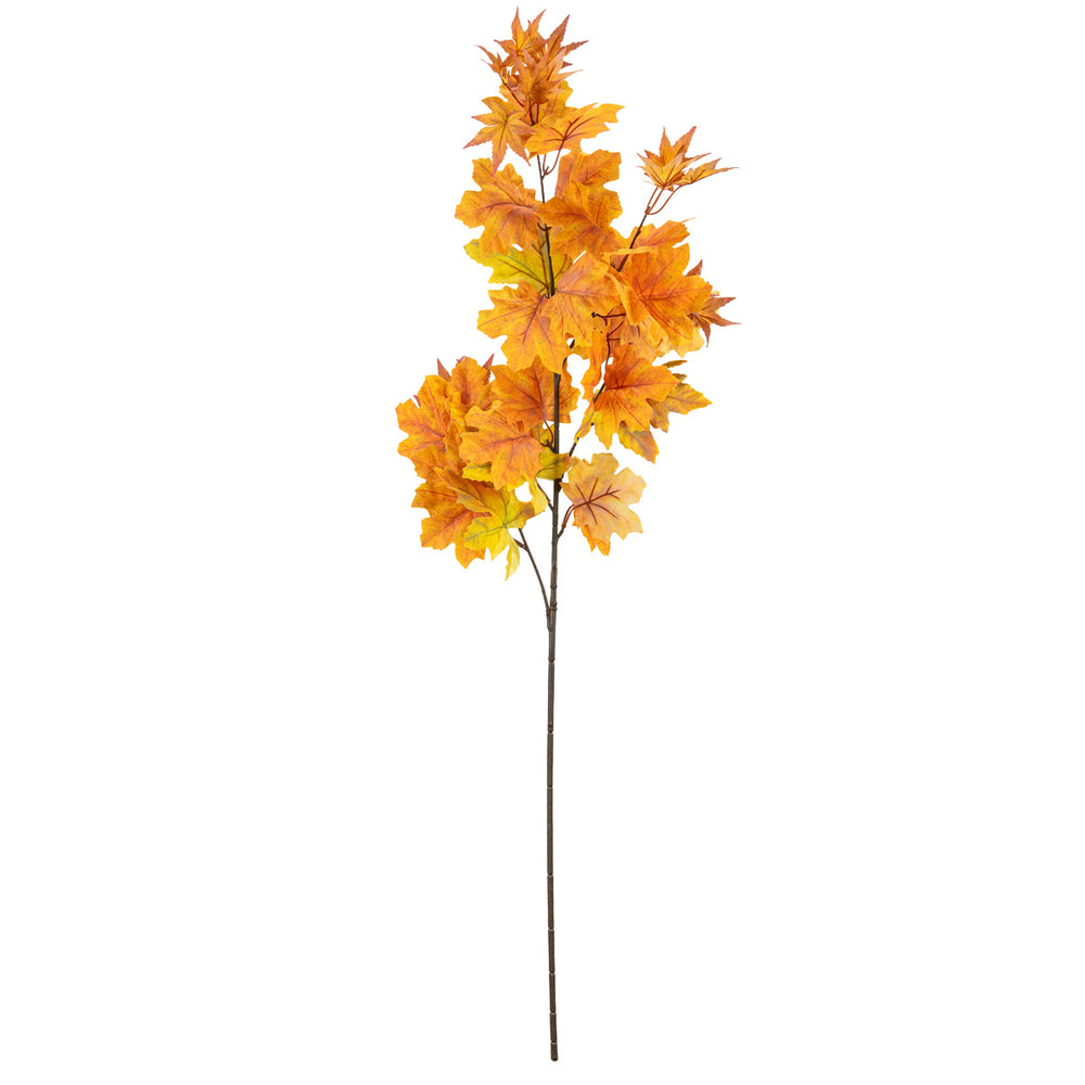 Maple Spray x 22 Leaves Light Brown image 0