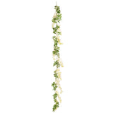 Wisteria Garland 1.8m 3 Large 6 Small 34 Leaves White image 2