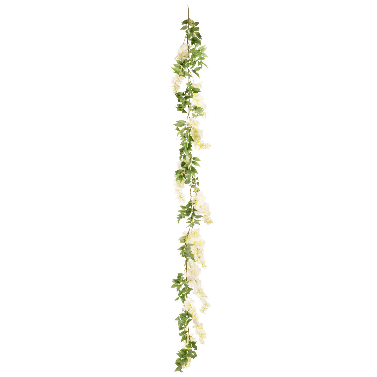 Wisteria Garland 1.8m 3 Large 6 Small 34 Leaves White image 2