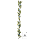 Eucalyptus Garland with Wild Rose Blue image 2