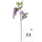 Wisteria Spray x 2 Heads Violet image 1