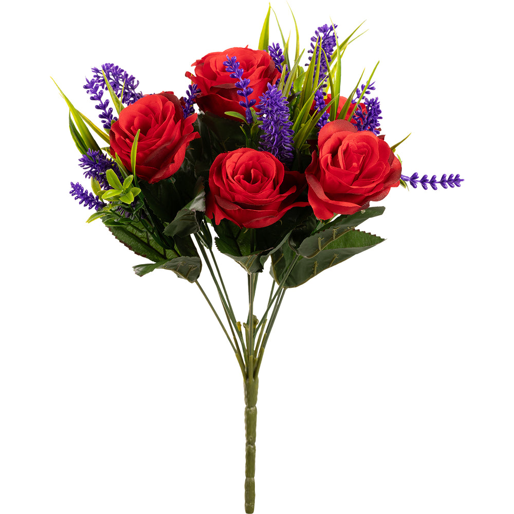 Rose and Lavender 36cm Bush Red image 0