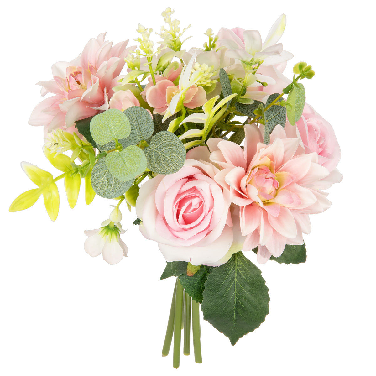 Hand Tied Rose Dahlia Bunch Light Pink image 1
