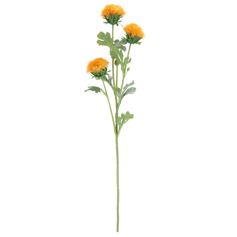 68cm Thistle Spray x 3 Orange image 0