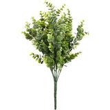 Plastic Eucalyptus Bush Large x 9 Olive Green image 0