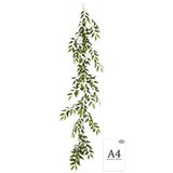 6' Ruscus Garland Green image 1