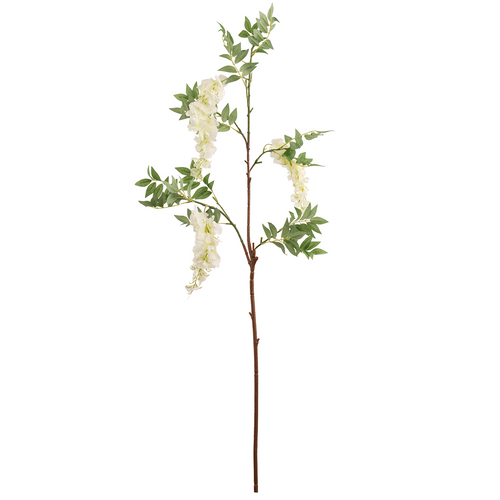 Wisteria Spray x 3 Heads White image 0