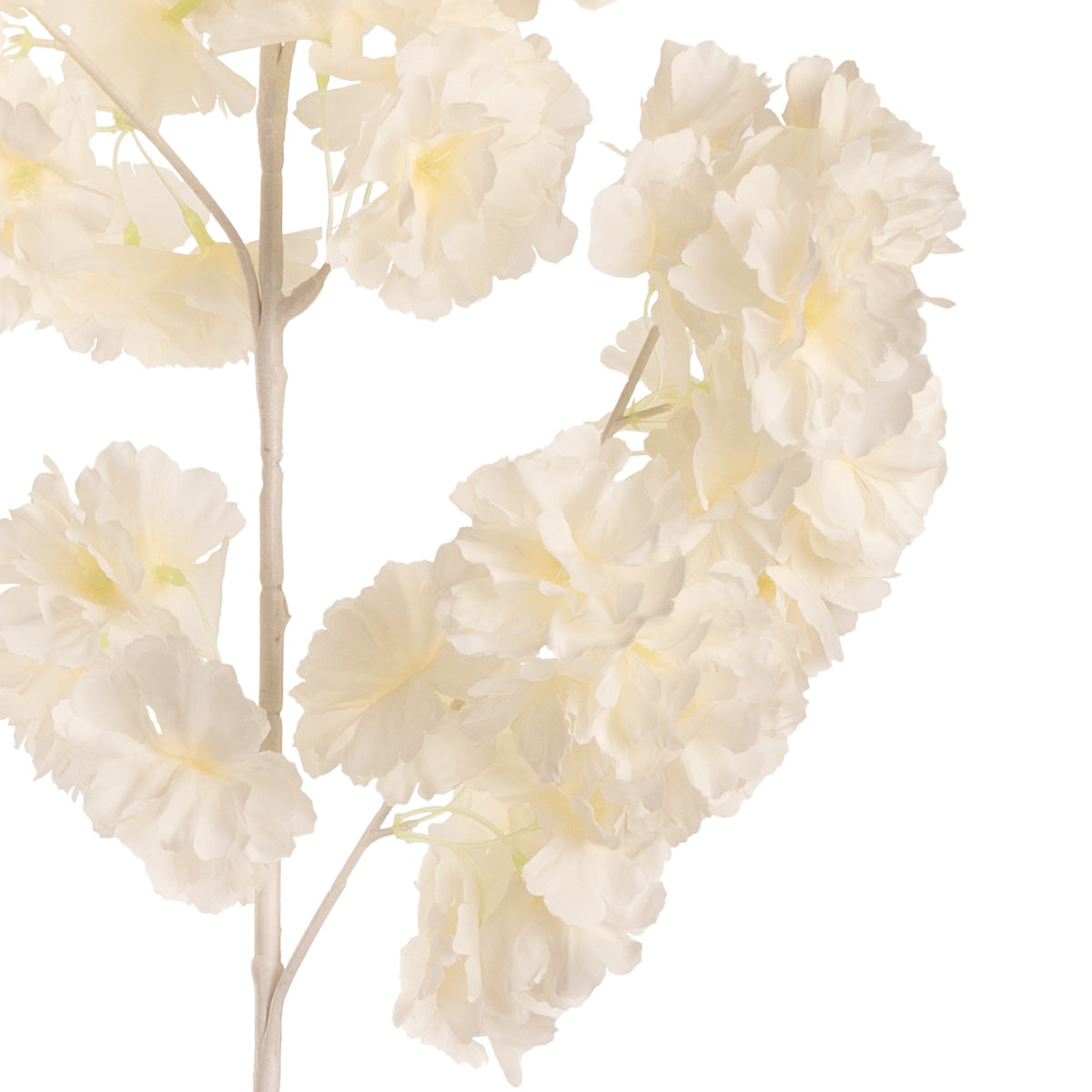 Blossom Spray with White Stem Milk White image 2