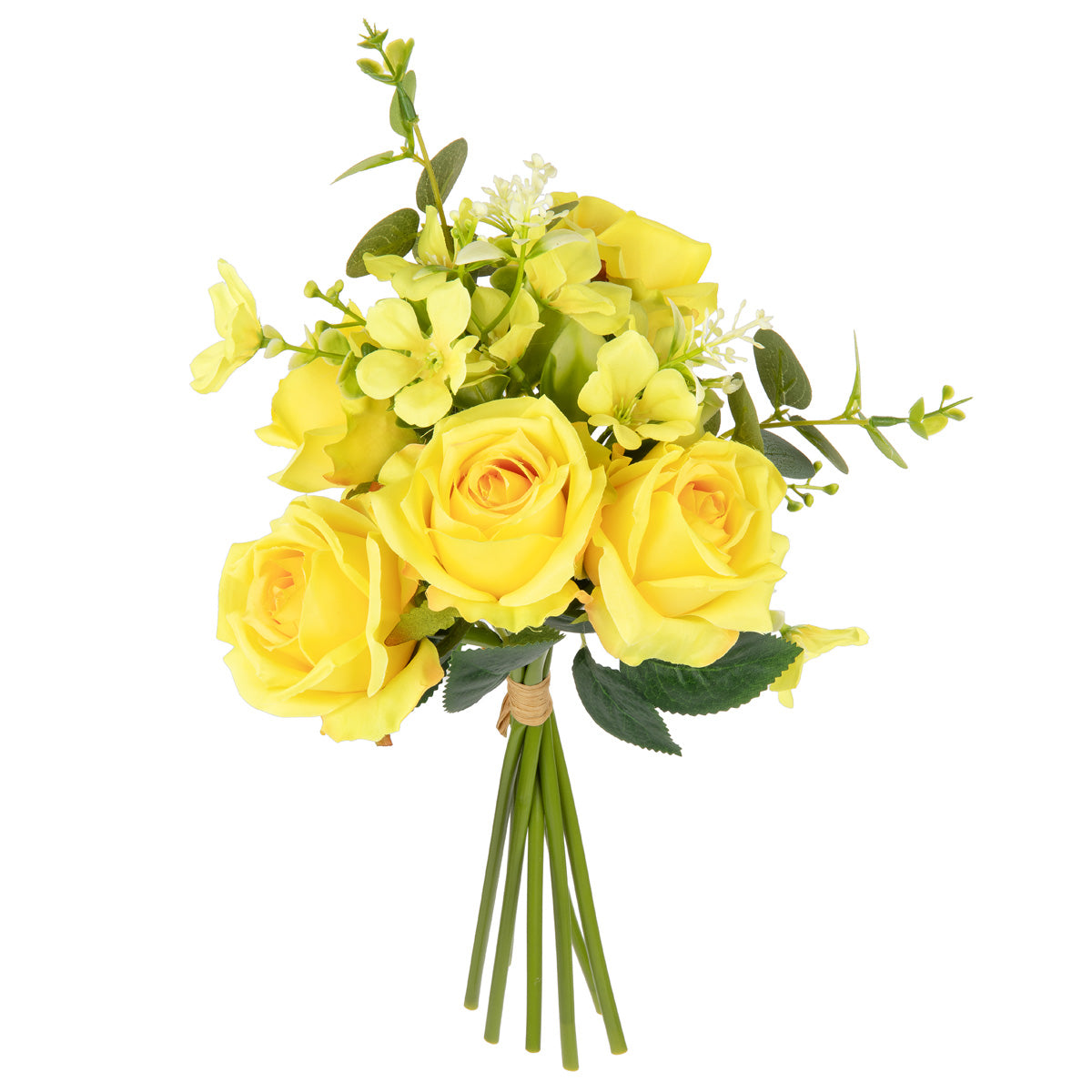 Hand Tied Rose Bunch Yellow image 1