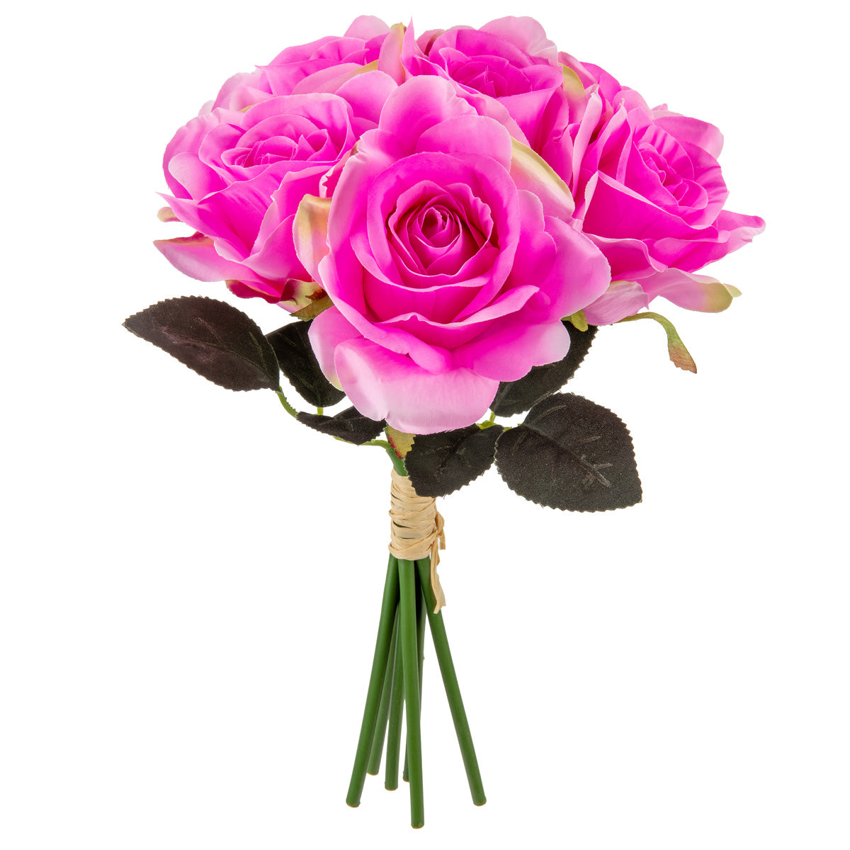 Eugenie Rose Bunch x 6 Bright Pink image 3