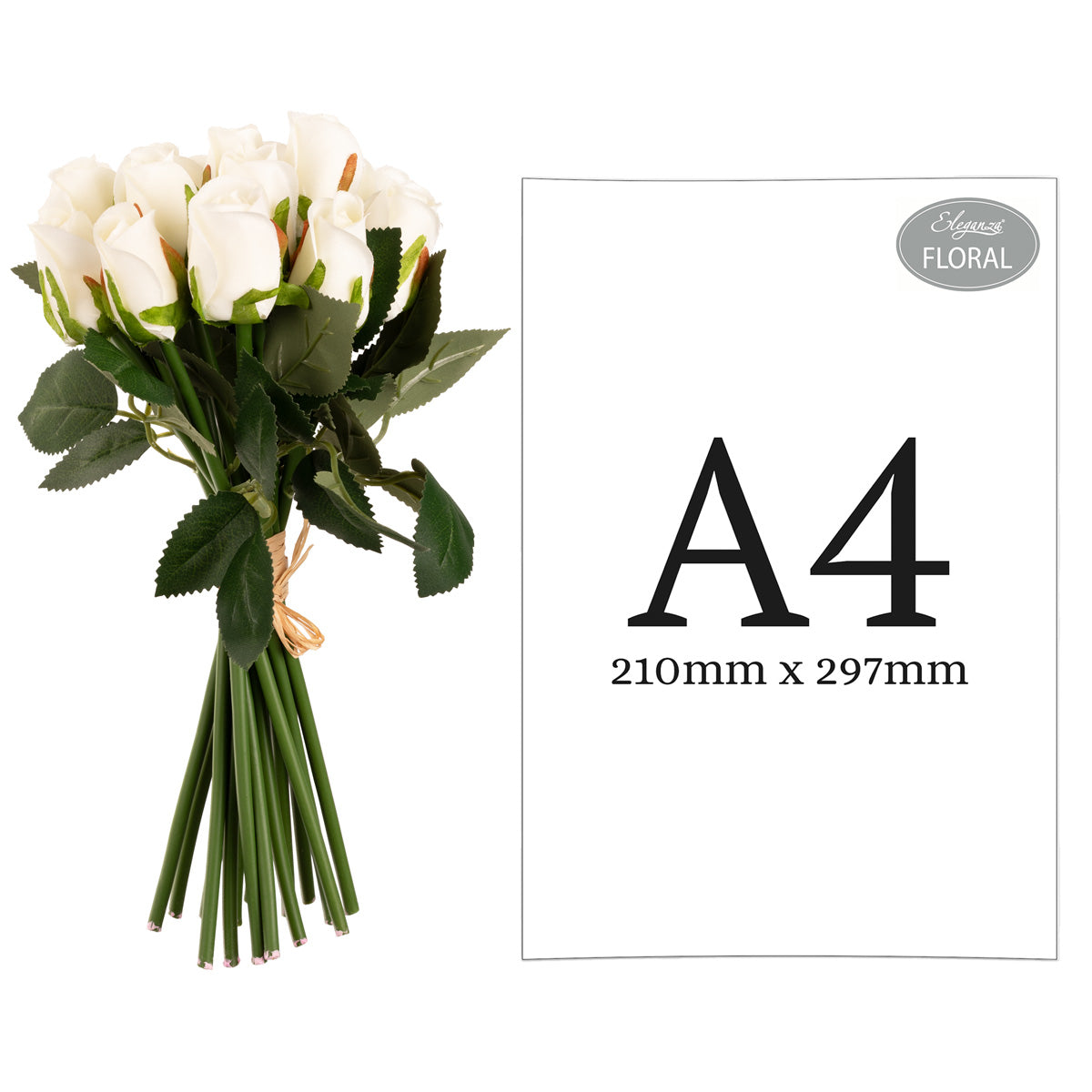 Beatrice Rose Bud Bunch x 15 White image 1