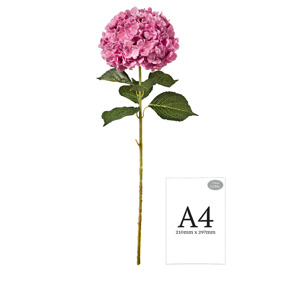 Large Head Hydrangea Cerise 92cm image 1