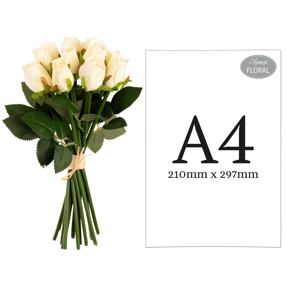 Beatrice Rose Bud Bunch x 15 Cream image 1