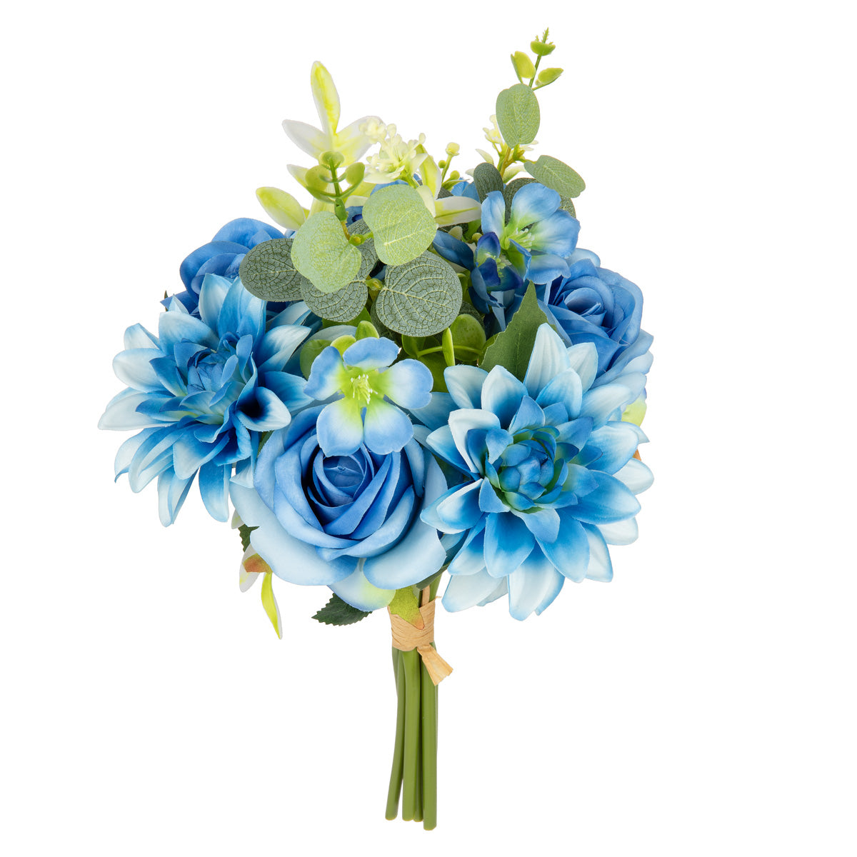 Hand Tied Rose Dahlia Bunch Blue image 1
