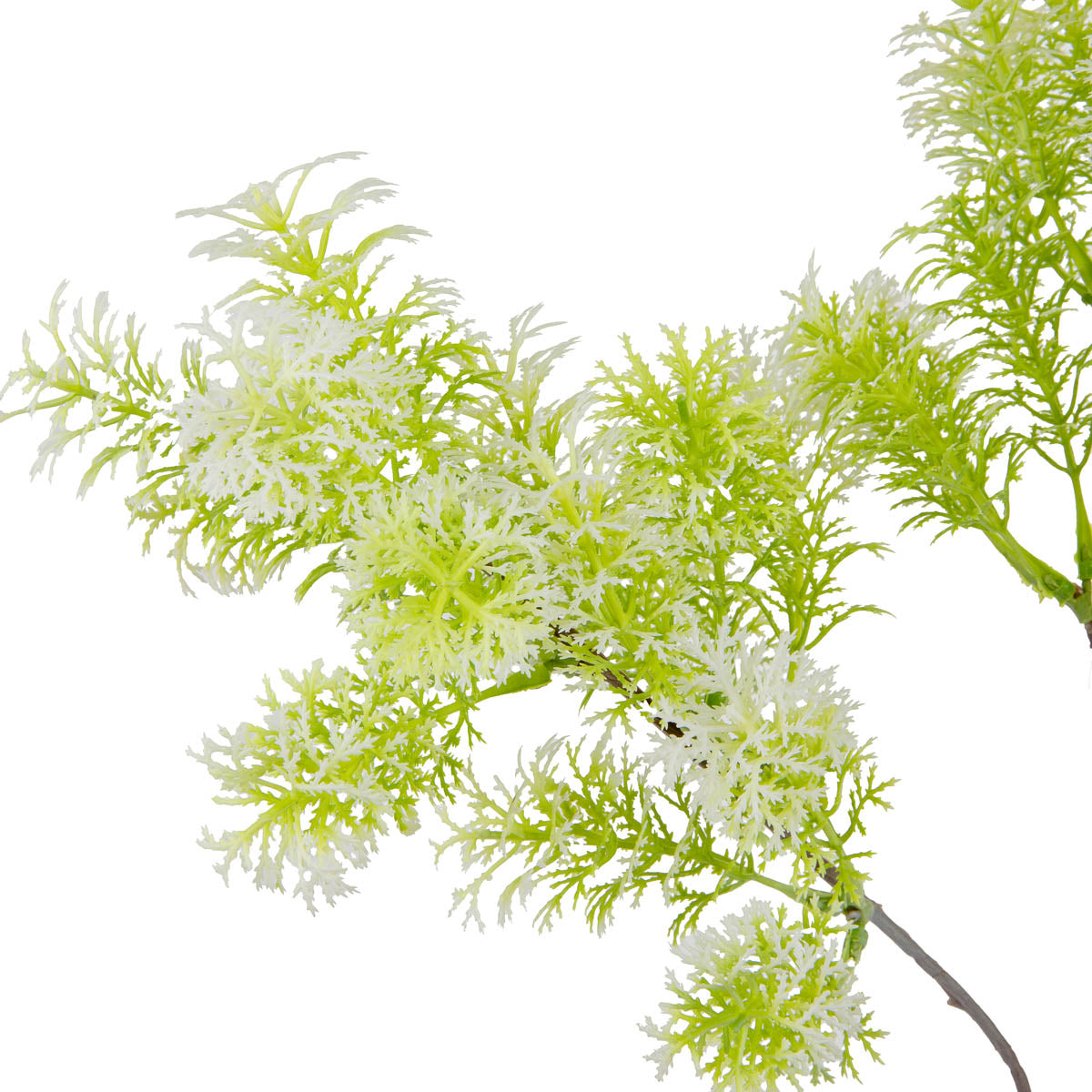 Foliage Spray 72cm Stem White Green image 1