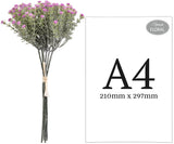 Mini Open Gypsophilia Bunch x 6 Lilac 33cm image 2