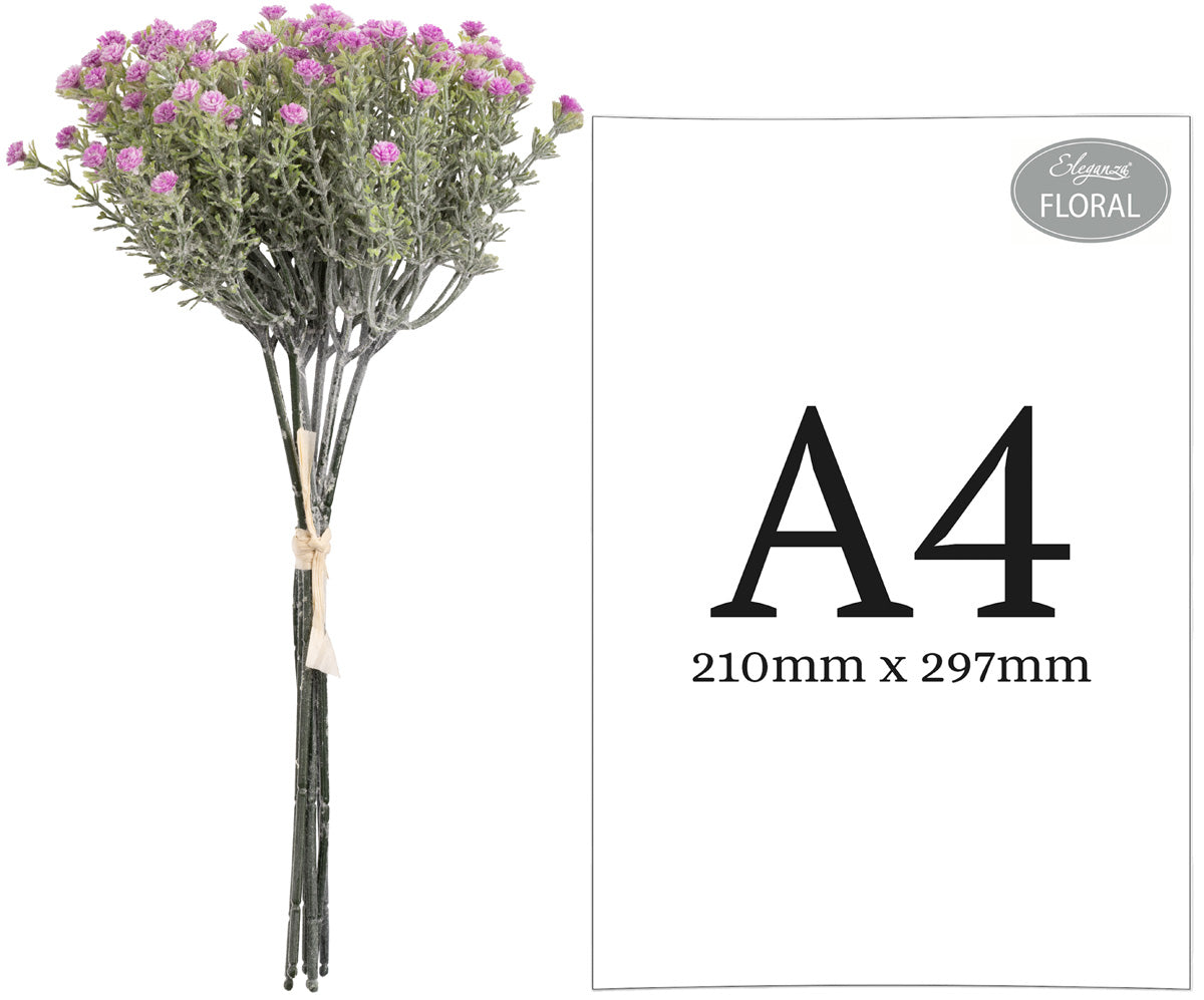 Mini Open Gypsophilia Bunch x 6 Lilac 33cm image 2