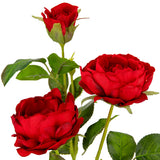 70cm Rose Spray x 3 Red image 1