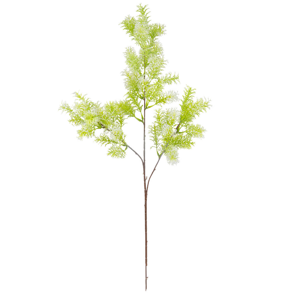 Foliage Spray 72cm Stem White Green image 0
