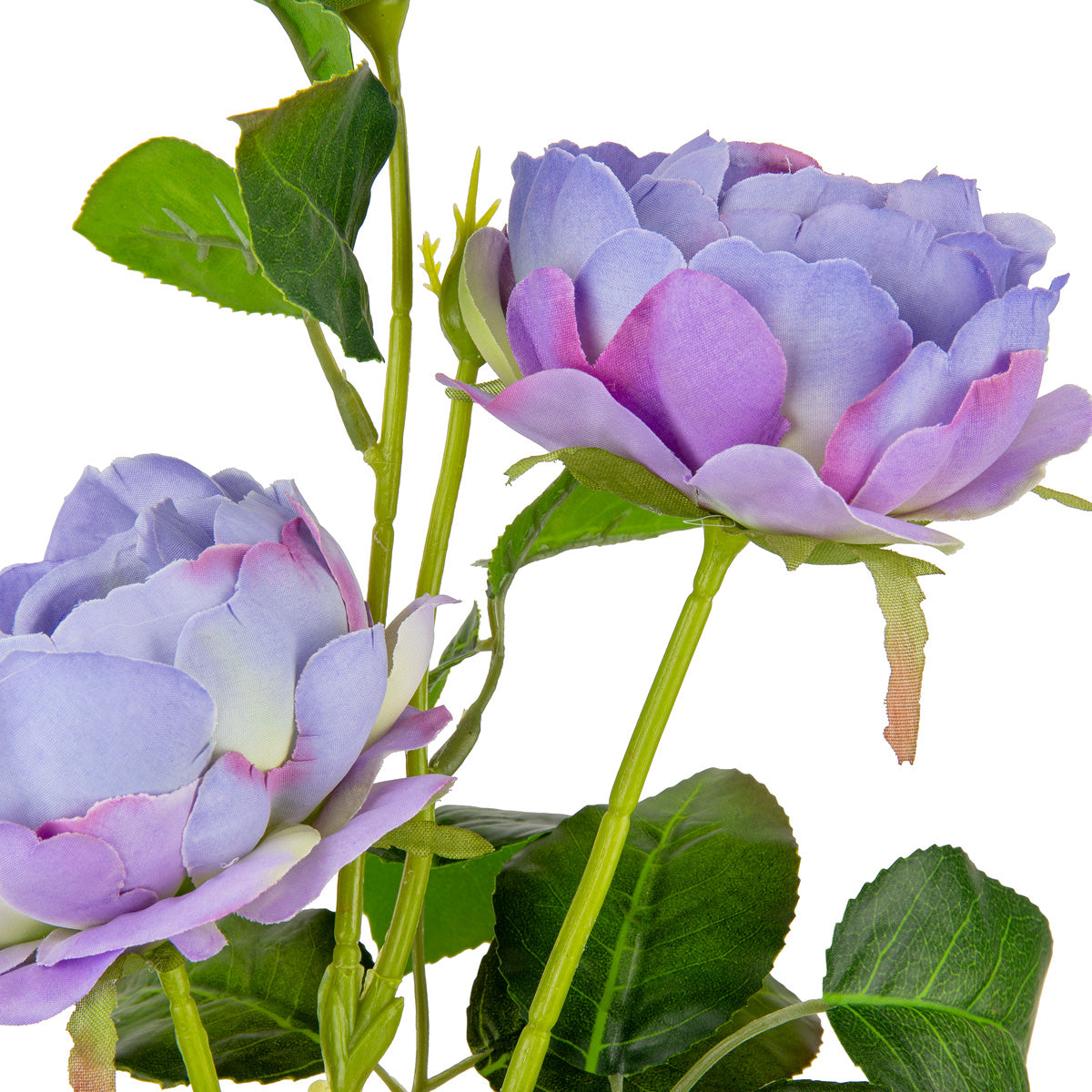 70cm Rose Spray x 3 Lavender image 2