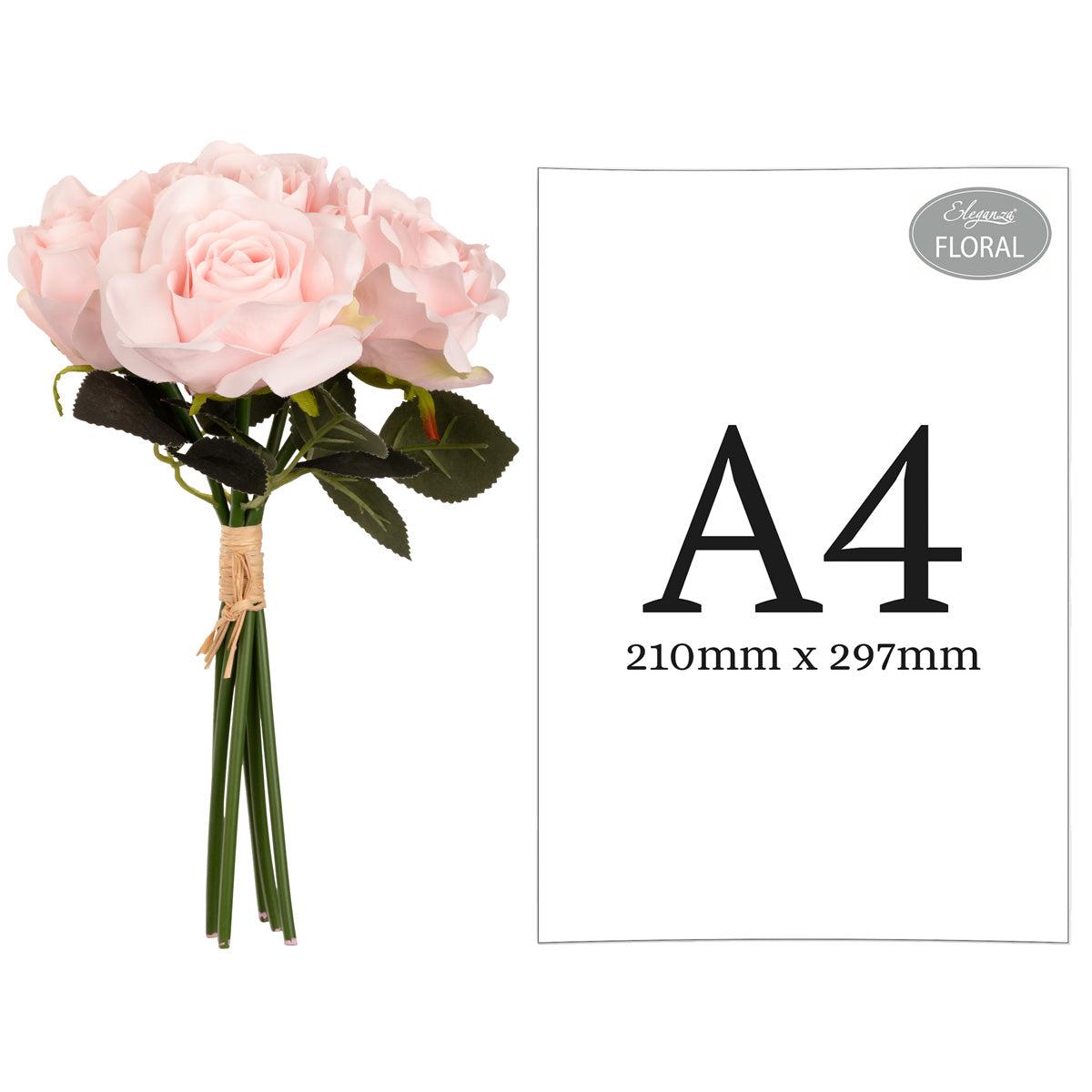 Eugenie Rose Bunch x 6 Soft Pink image 1