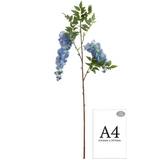 Wisteria Spray x 2 Heads Blue image 1