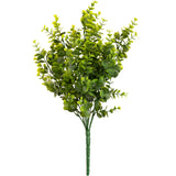 Plastic Eucalyptus Bush Large x 9 Sage Green image 0
