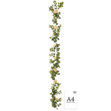 Eucalyptus Garland with Wild Rose Champagne image 2