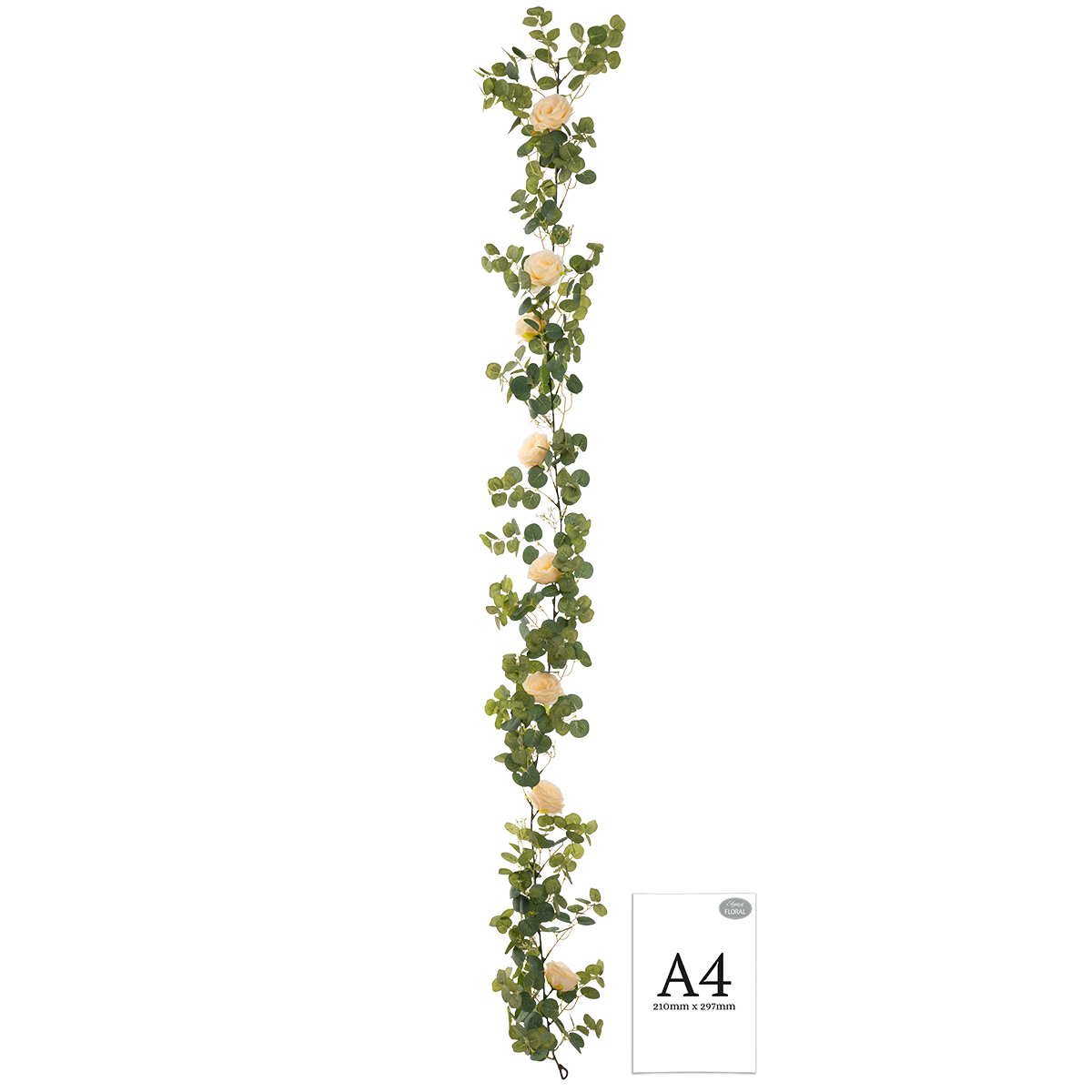 Eucalyptus Garland with Wild Rose Champagne image 2