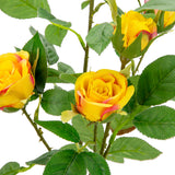 Rose Spray with 6 heads Tinted Yellow image 1