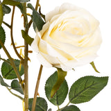 Large Charlotte Rose Spray x 3 Cream image 2