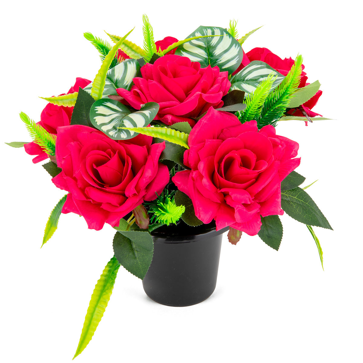 Grave Pot Roses and Thistles Hot Pink image 1