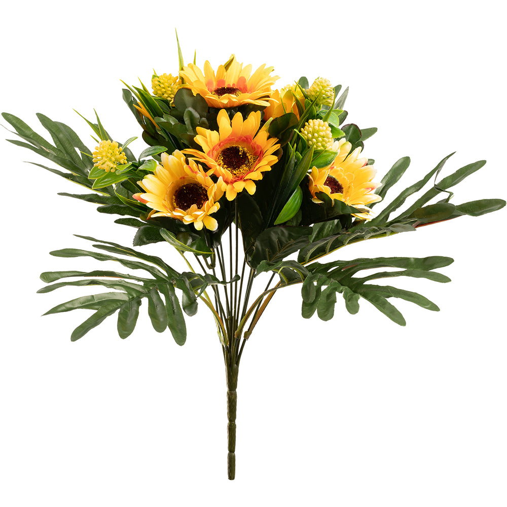 Gerbera 39cm Bush Yellow/Orange image 0