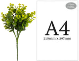 Plastic Eucalyptus Bush Small Sage Green image 1