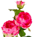 70cm Rose Spray x 3 Bright Pink image 1