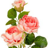 70cm Rose Spray x 3 Peach image 1