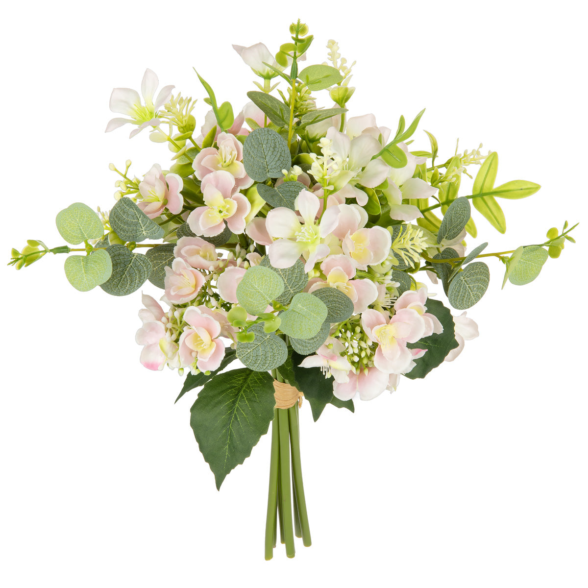Hand Tied Hydrangea Bunch Light Pink image 1