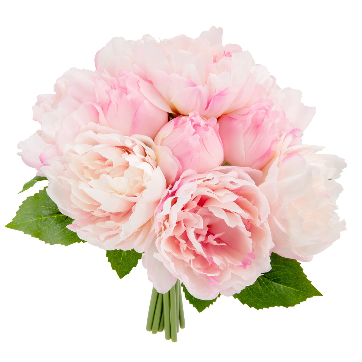 36cm Peony Bouquet x 10 heads Light Pink image 1