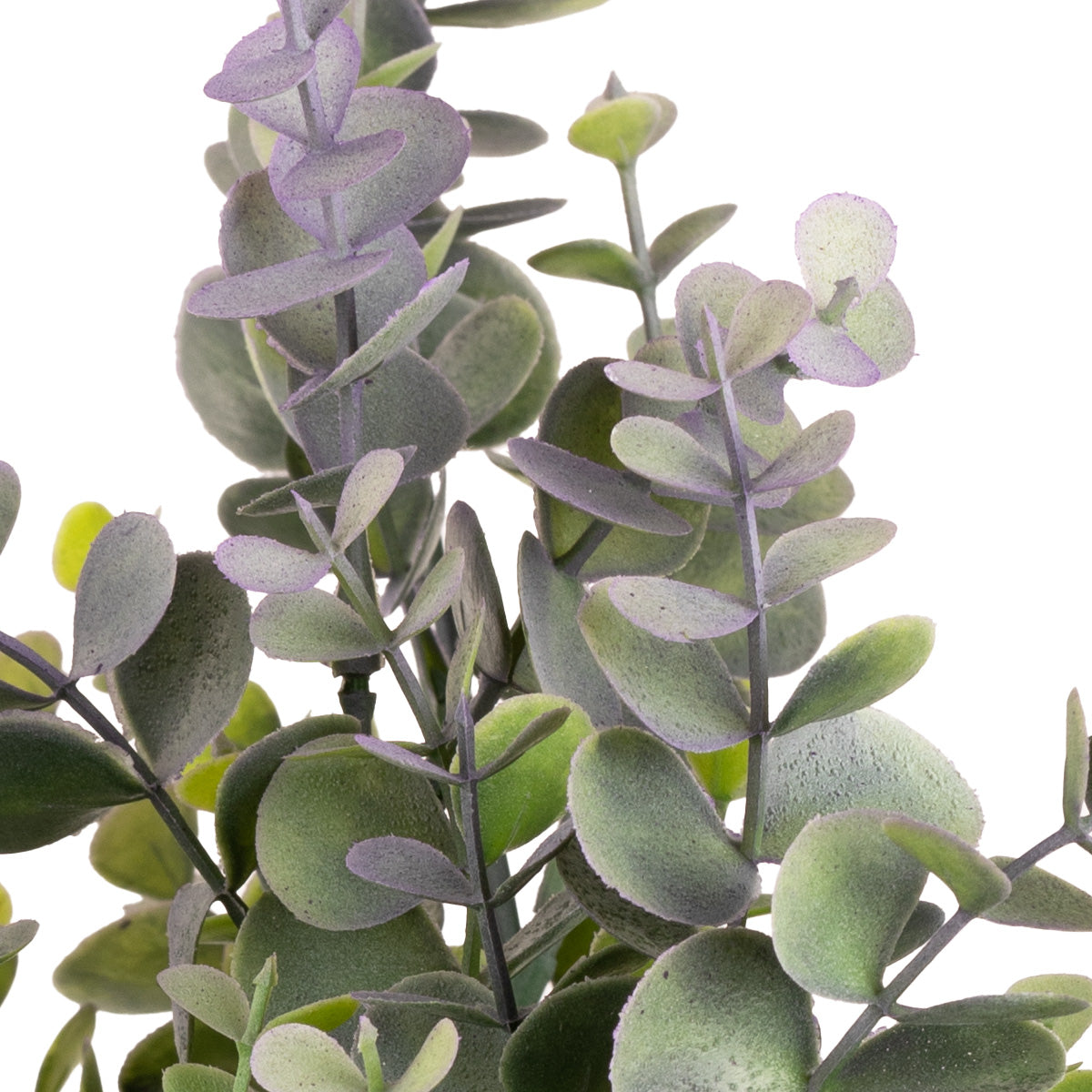 Plastic Eucalyptus Bush Large x 9 Green/Lavender image 1