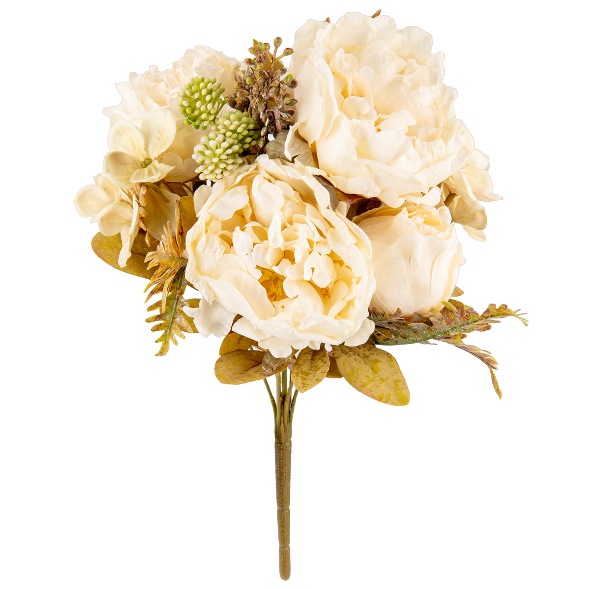 Dry Image Peony Bouquet Linen White image 0