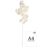 Blossom Spray with White Stem White image 2